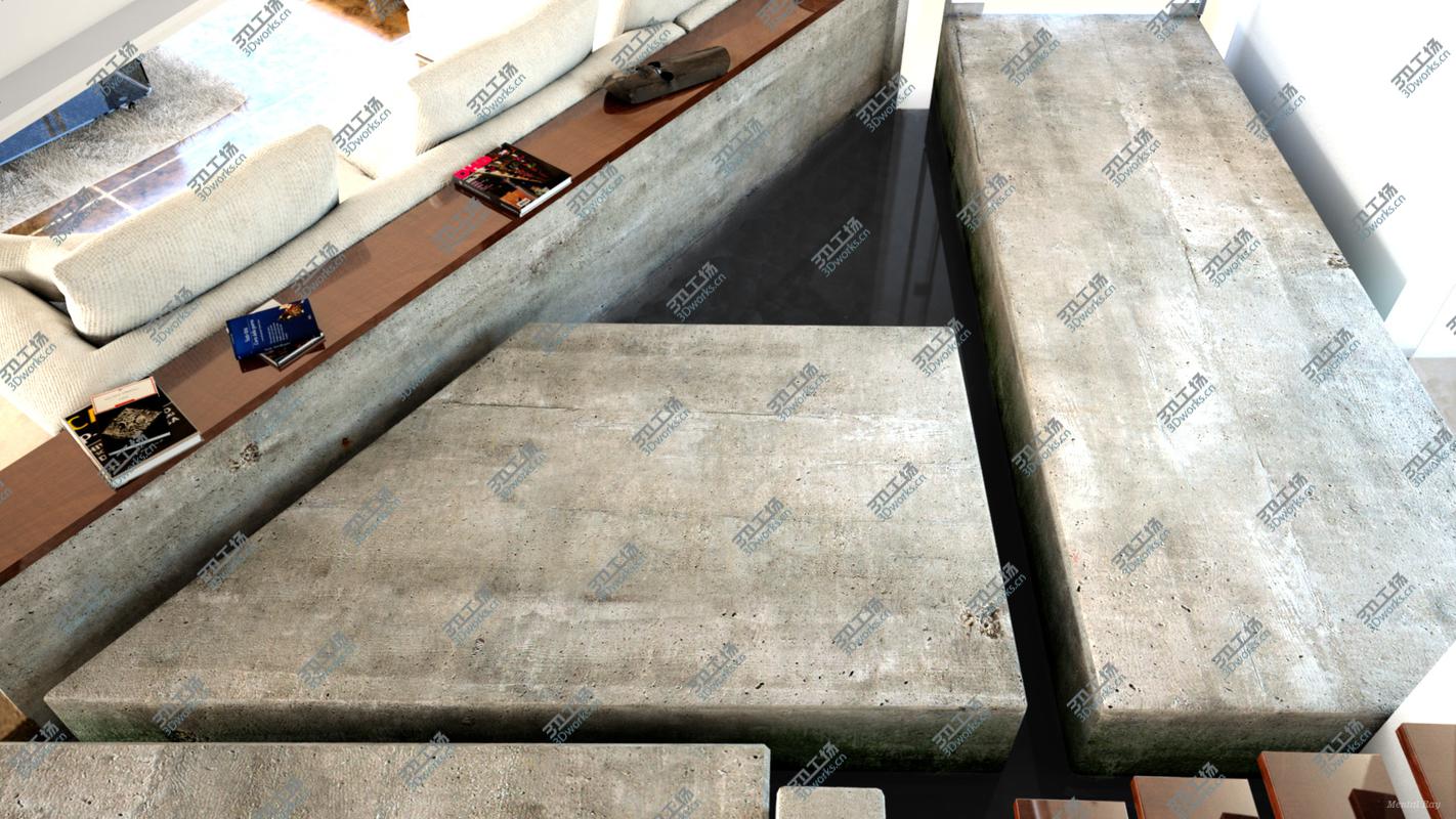 images/goods_img/2021040161/Modern Realistic Interior Living Room Maya and 3Dsmax - Concrete Luxury Villa/3.jpg